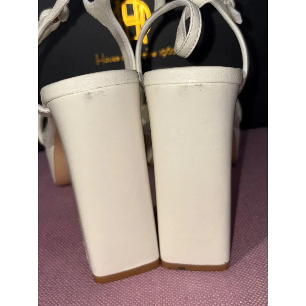 House of Harlow 1960 x REVOLVE Marlene Platforms in Ivory 9.5 With Box High heel